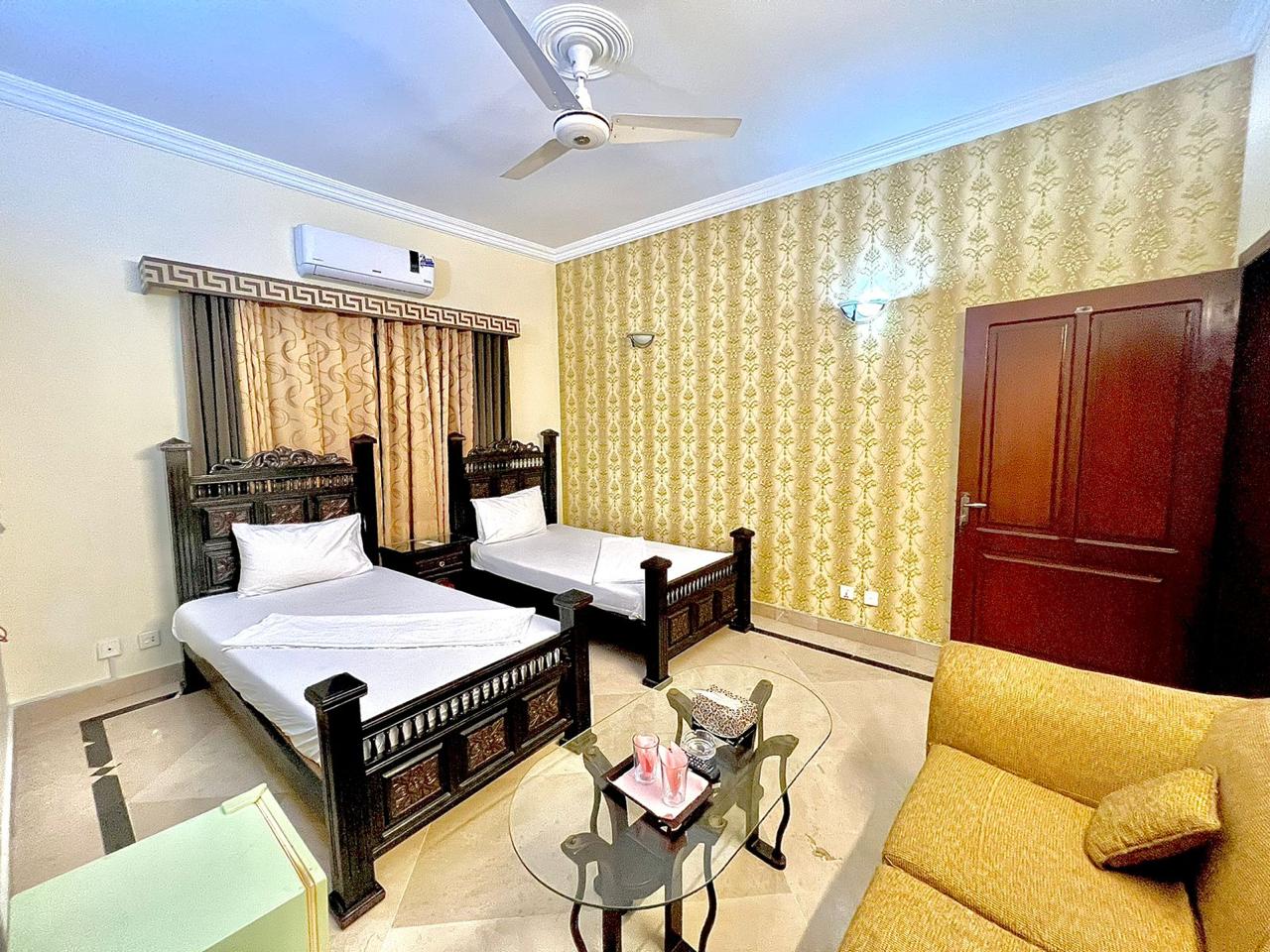 twin share room family guest house Islamabad e11